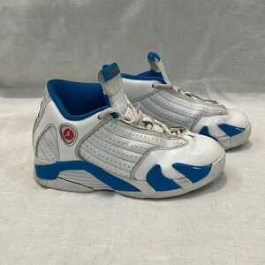 NIKE Boys AIR Jordan 14 XIV Retro Neptune Blue (GS) Size 1